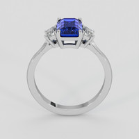 2.26 Ct. Blue Sapphire Ring, 18K White Gold 3