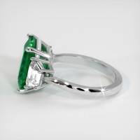 5.23 Ct. Emerald Ring, 18K White Gold 4