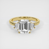 2.23 Ct. White Sapphire Ring, 14K Yellow Gold 1