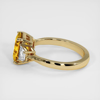 3.06 Ct. Yellow Sapphire Ring, 14K Yellow Gold 4