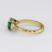 3.05 Ct. Bluish Green Sapphire Ring, 14K Yellow Gold 4