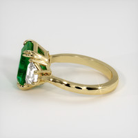 4.18 Ct. Emerald Ring, 18K Yellow Gold 4