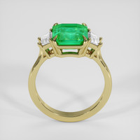 3.05 Ct. Emerald Ring, 18K Yellow Gold 3
