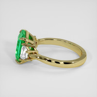 3.05 Ct. Emerald Ring, 18K Yellow Gold 4