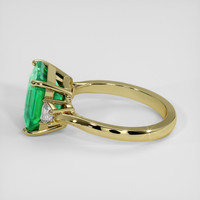 4.07 Ct. Emerald Ring, 18K Yellow Gold 4