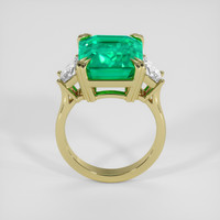 8.73 Ct. Emerald Ring, 18K Yellow Gold 3