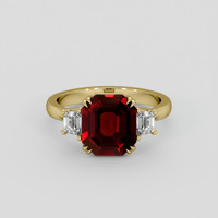 2.54 Ct. Red Spinel Ring, 18K Yellow Gold 1