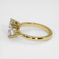 2.23 Ct. White Sapphire Ring, 18K Yellow Gold 4
