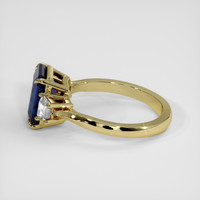 3.05 Ct. Blue Sapphire Ring, 18K Yellow Gold 4