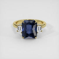 5.88 Ct. Blue Sapphire Ring, 18K Yellow Gold 1