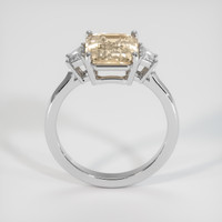 3.35 Ct. Peach Sapphire Ring, 18K Yellow Gold 3