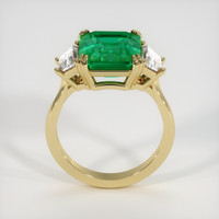 5.23 Ct. Emerald Ring, 18K Yellow Gold 3