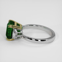 4.30 Ct. Emerald Ring, 18K Yellow & White 4