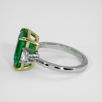 4.87 Ct. Emerald Ring, 18K Yellow & White 4