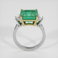 4.56 Ct. Emerald Ring, 18K Yellow & White 3