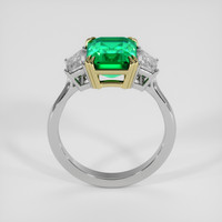 3.23 Ct. Emerald Ring, 18K Yellow & White 3