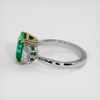 3.23 Ct. Emerald Ring, 18K Yellow & White 4