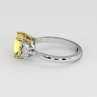 3.08 Ct. Yellow Sapphire Ring, 18K Yellow & White 4