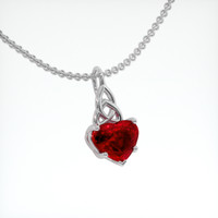 3.02 Ct. Ruby Pendant, Platinum 950 2
