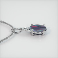 0.85 Ct. Multi Color Opal Pendant, Platinum 950 3