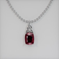 3.89 Ct. Gemstone Pendant, Platinum 950 1