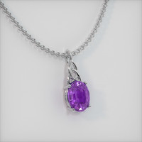 1.59 Ct. Gemstone Pendant, Platinum 950 2