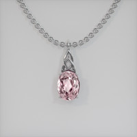 2.52 Ct. Gemstone Pendant, Platinum 950 1