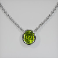 3.83 Ct. Gemstone Pendant, Platinum 950 1