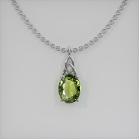 2.25 Ct. Gemstone Pendant, Platinum 950 1