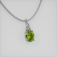 2.25 Ct. Gemstone Pendant, Platinum 950 2