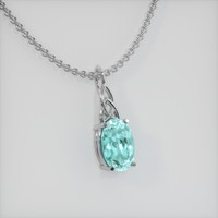 1.82 Ct. Gemstone Pendant, Platinum 950 2