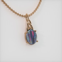 0.85 Ct. Multi Color Opal Pendant, 14K Rose Gold 2