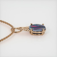 0.85 Ct. Multi Color Opal Pendant, 14K Rose Gold 3