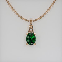 0.72 Ct. Gemstone Pendant, 14K Rose Gold 1