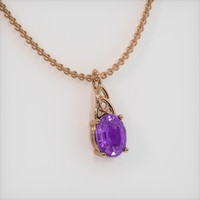 1.59 Ct. Gemstone Pendant, 14K Rose Gold 2