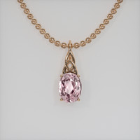 2.52 Ct. Gemstone Pendant, 14K Rose Gold 1