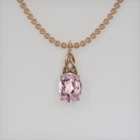 2.52 Ct. Gemstone Pendant, 14K Rose Gold 1