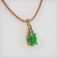 2.03 Ct. Gemstone Pendant, 14K Rose Gold 2