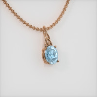 1.85 Ct. Gemstone Pendant, 14K Rose Gold 2