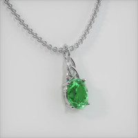 2.03 Ct. Gemstone Pendant, 14K White Gold 2