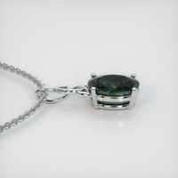 2.32 Ct. Gemstone Pendant, 14K White Gold 3