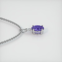 1.11 Ct. Color Change Sapphire Pendant, 14K White Gold 3