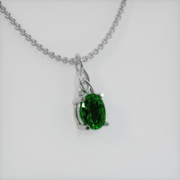 0.72 Ct. Gemstone Pendant, 18K White Gold 2