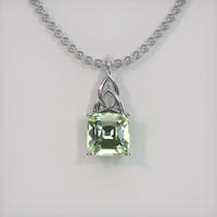 2.20 Ct. Gemstone Pendant, 18K White Gold 1