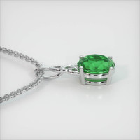 2.03 Ct. Gemstone Pendant, 18K White Gold 3