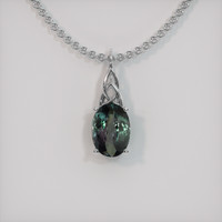 2.32 Ct. Gemstone Pendant, 18K White Gold 1