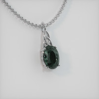 2.32 Ct. Gemstone Pendant, 18K White Gold 2