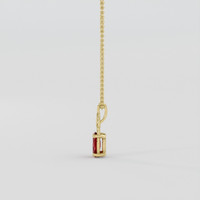 0.43 Ct. Ruby Pendant, 10K Yellow Gold 3