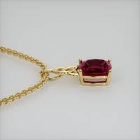 3.89 Ct. Gemstone Pendant, 14K Yellow Gold 3