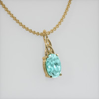 1.82 Ct. Gemstone Pendant, 14K Yellow Gold 2